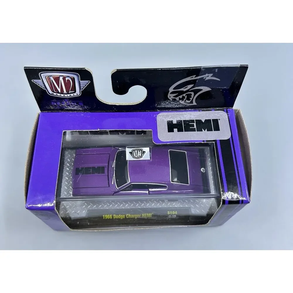 M2 Machines 1966 DODGE Charger HEMI S104 21-129 Purple 1:64 Diecast NIP